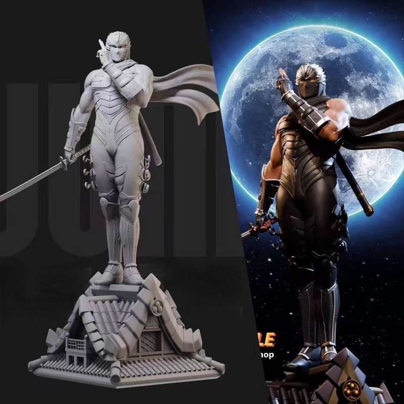 Model Kit Baki - 1/24 Miniature Black Robe Ninja Ryu