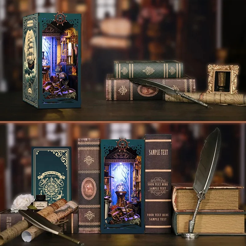 Model Kit Glue - OUZEY Seabed Wooden Riddle Book Nook
