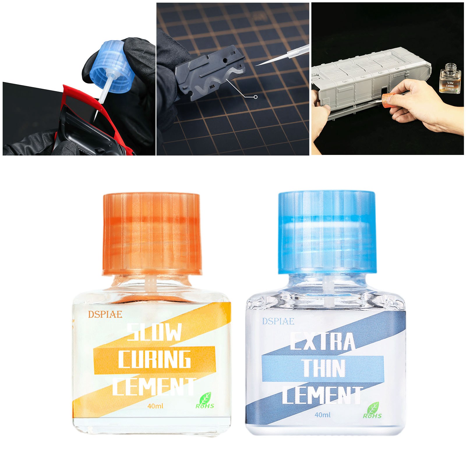 Model Kit Glue - DSPIAE ETC-01 ETC-02 Quick-drying Extra Thin