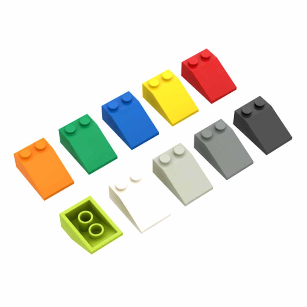 Model Kit Brands - 35PCS MOC roof tiles 33 3x2