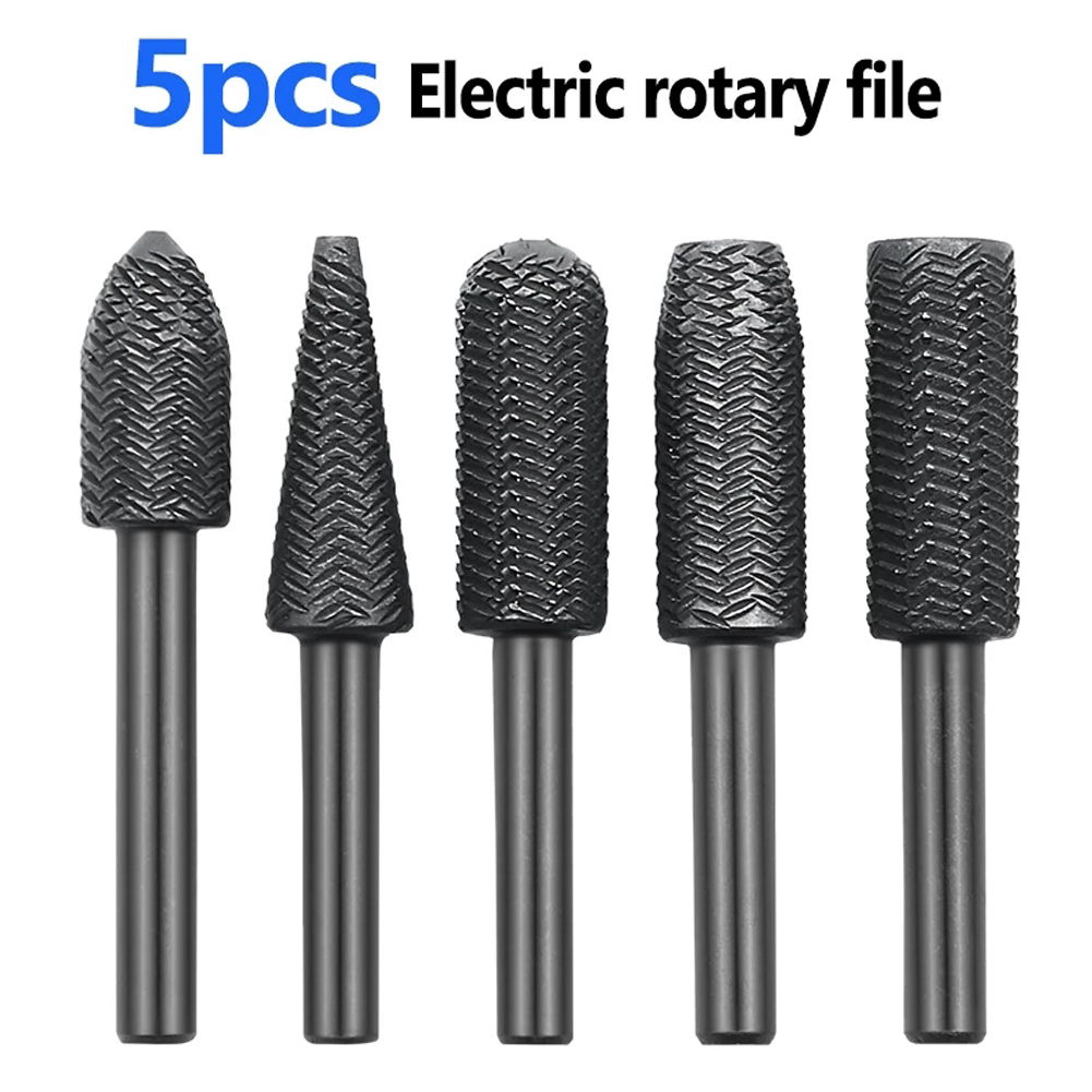 Model Kit Cutter - 5Pcs Double Cut Rotary Rasp File