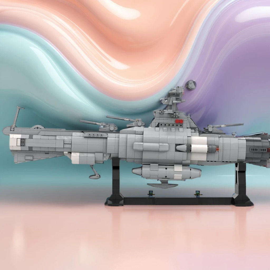 Model Kit Yamato Space - 1347pcs MOC Space Battleship Yamato Star