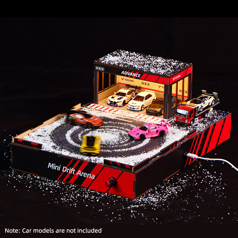 Model Kit Cars - 1:64 Scale DIY Drift Track Diorama
