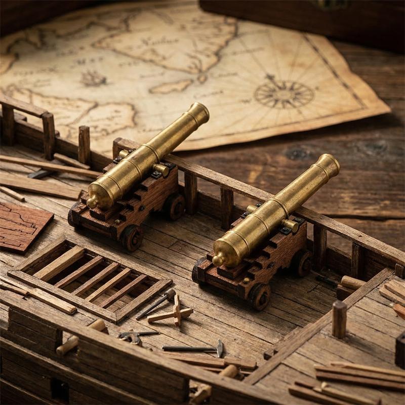 Model Kit Wood - Sailboat Cannon Carriage Model Kit Wooden