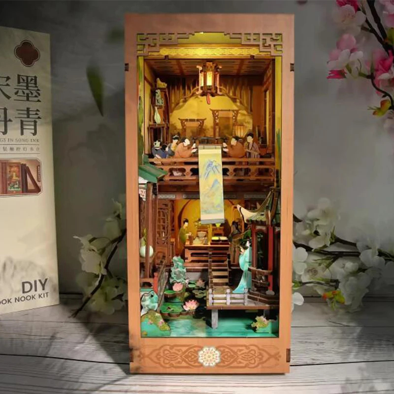 Model Kit Glue - OUZEY Wooden Book Nook Shelf Insert