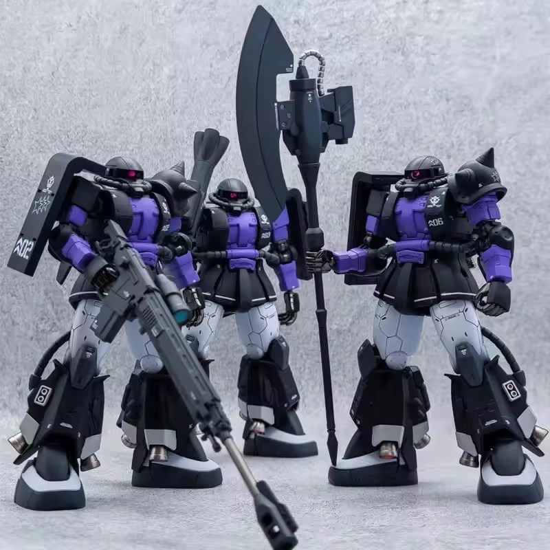 Model Kit Nipper - Black Sanrensei Zaku Hg 1/144 Gto