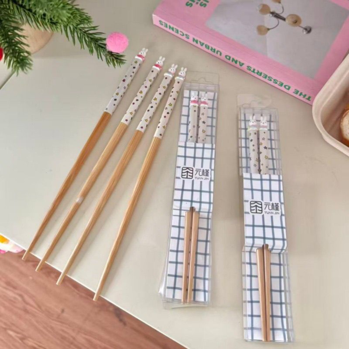 Kawaii Miffy Rabbit Chopsticks - огляд і ціна Model Kit Wood