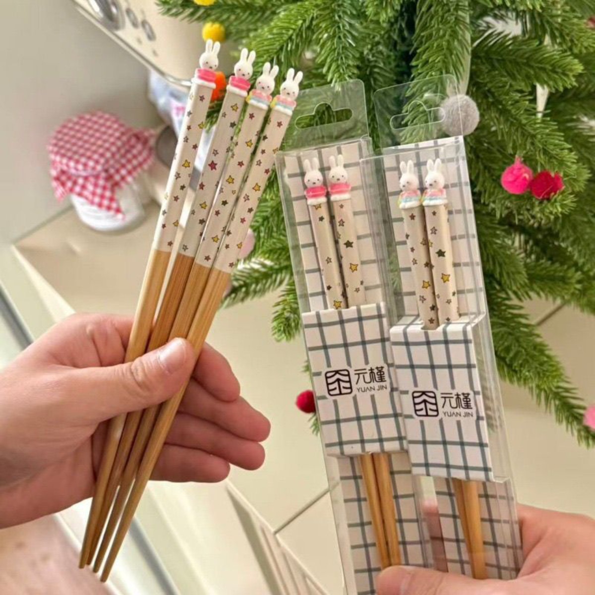 Kawaii Miffy Rabbit Chopsticks - огляд і ціна Model Kit Wood