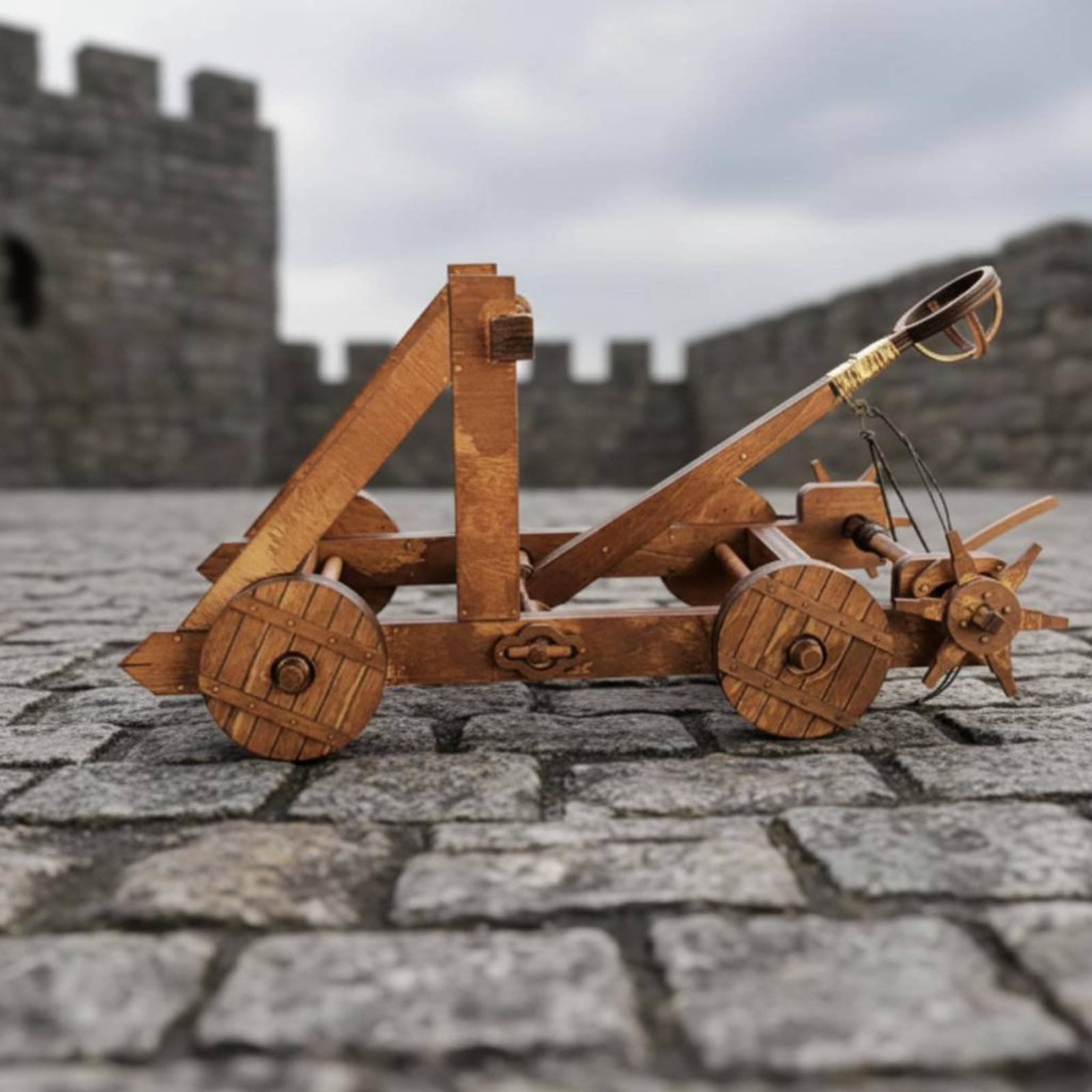 Twisting Siege Engine Assembly - огляд і ціна Model Kit Wood