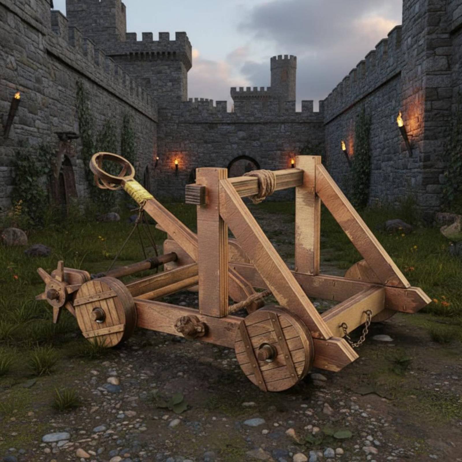 Twisting Siege Engine Assembly - огляд і ціна Model Kit Wood