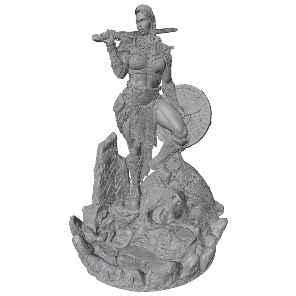 75mm --250mm Female Warrior Re - огляд і ціна Model Kit Resin
