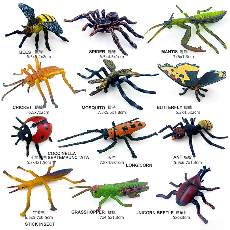 12pcs Wild Insect Animals Mode - огляд і ціна Model Kit Lizard