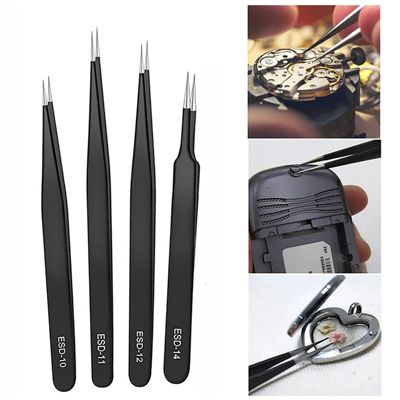 Precision Tweezers Set ESD Ant - огляд і ціна Model Kit Nipper