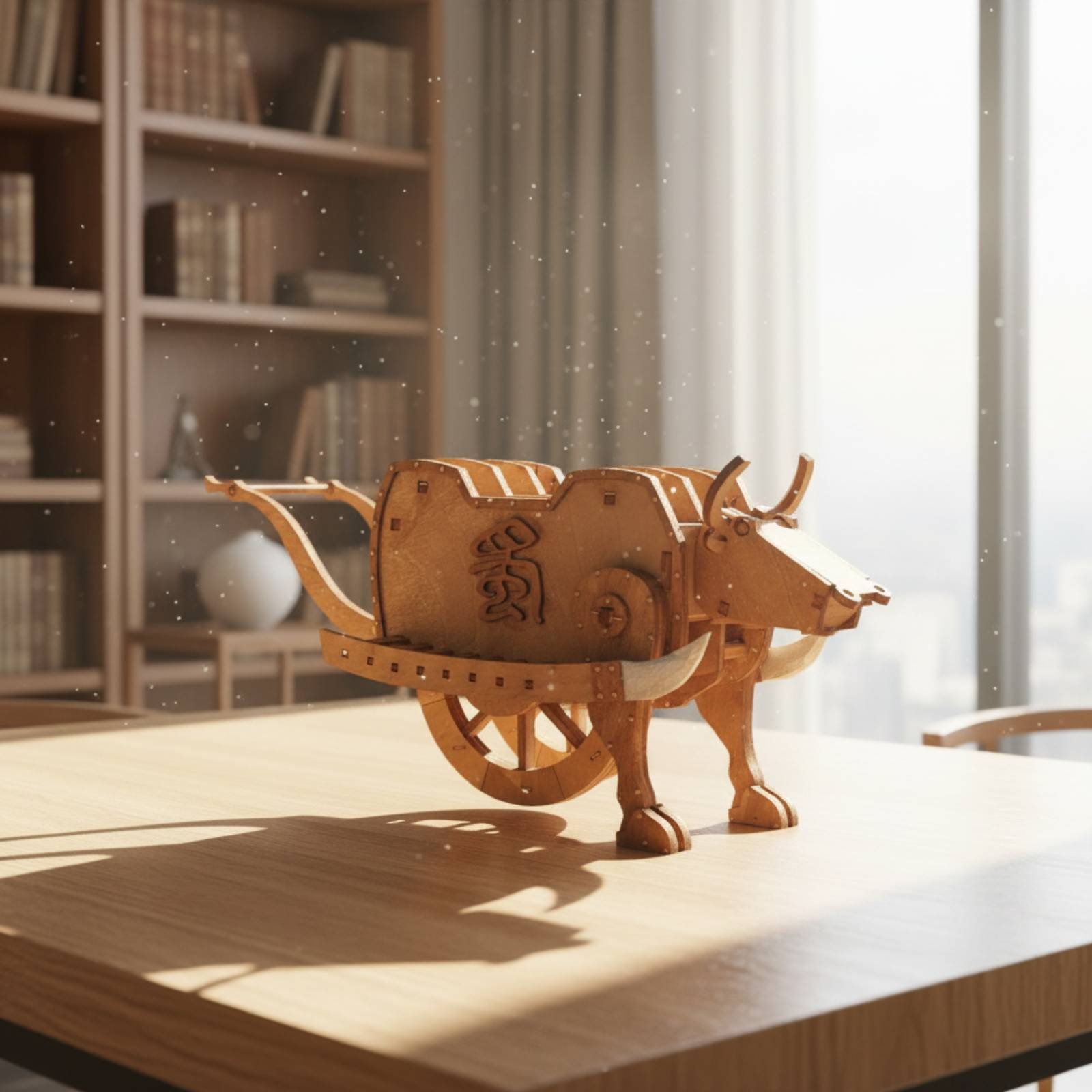 Zhuge Liang Wooden Ox Assembly - огляд і ціна Model Kit Wood