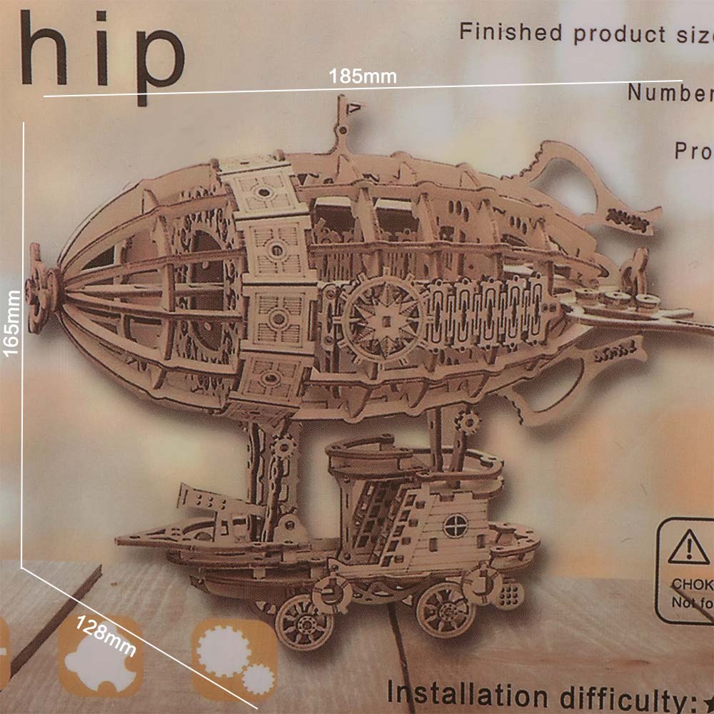 Wooden Construction Airship Mo - огляд і ціна Model Kit Wood