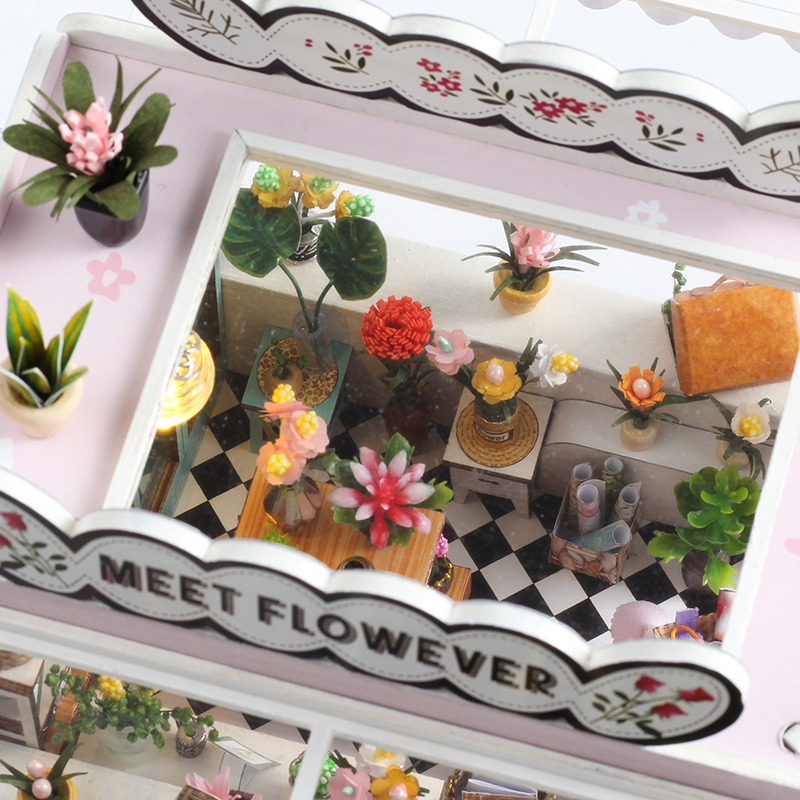 DIY Flower Truck Dollhouse Kit - огляд і ціна Model Kit Wood