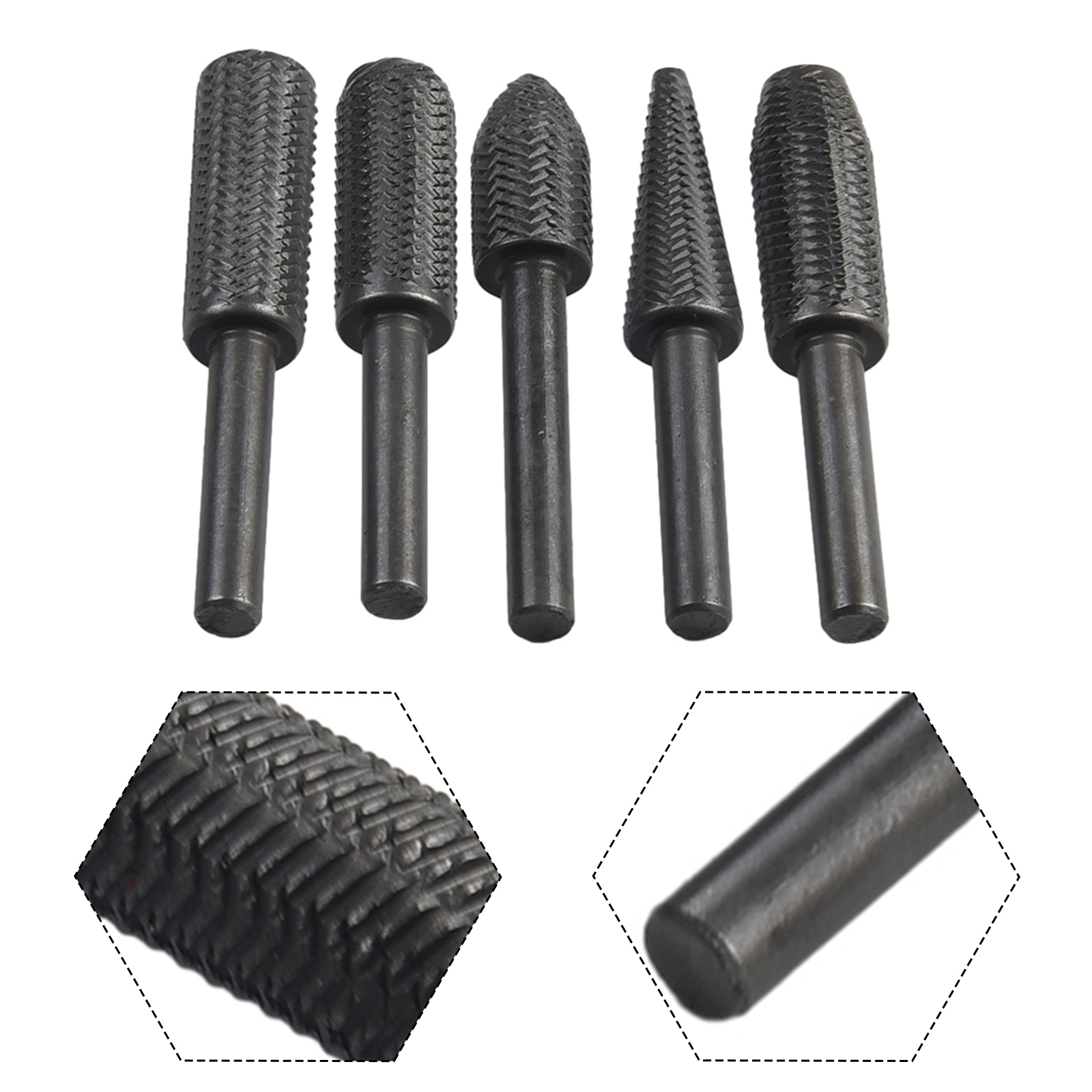 5Pcs Double Cut Rotary Rasp Fi - огляд і ціна Model Kit Cutter