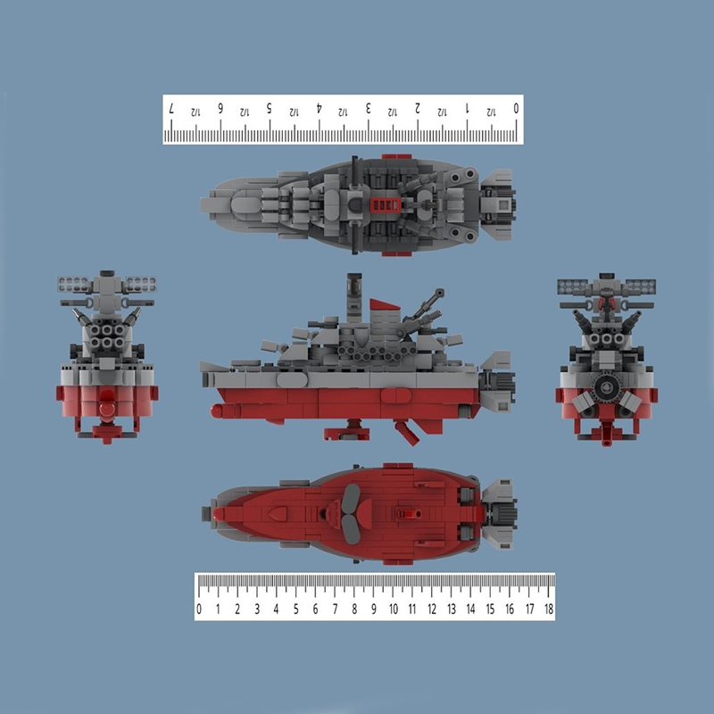 312pcs MOC Space Battleship Ya - огляд і ціна Model Kit Yamato Space