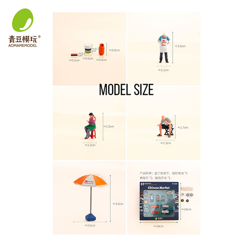 1/64 Night market s Model Kit- - огляд і ціна Model Kit Resin