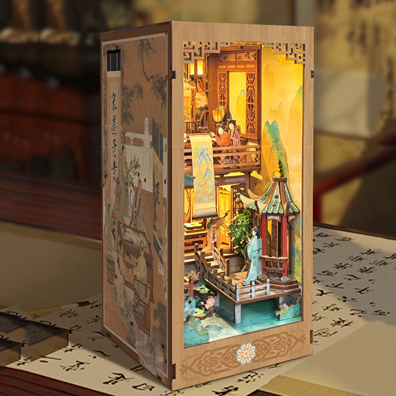 DIY Wooden Book Nook Shelf Ins - огляд і ціна Model Kit Glue